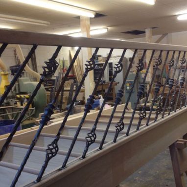 stairs, metal. balusters 